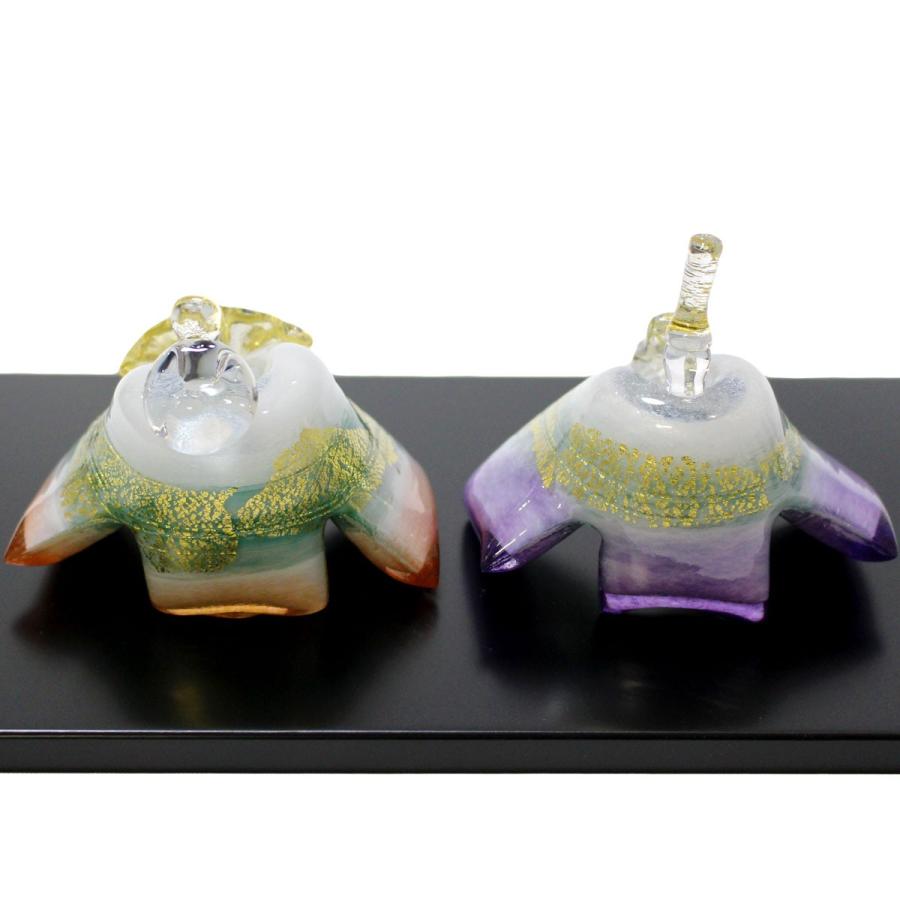 ガラスのお雛様 ひとえ雛 春風 SAIZOU GLASS LABO 可児友紀 ハンドメイド ガラスアート 雛人形 ひな人形 おひなさま オブジェ おしゃれ コンパクト ギフト SAIZOU GLASS LABO おしゃれ コンパクト ギフト 幅9cm 5cm