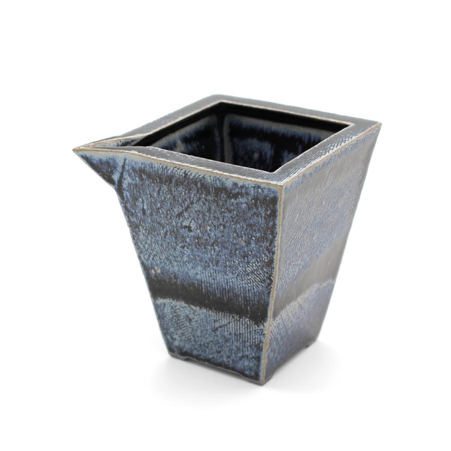 山下陶房 山下秀樹 銀化天目 角片口 (中・1.5合) 単品