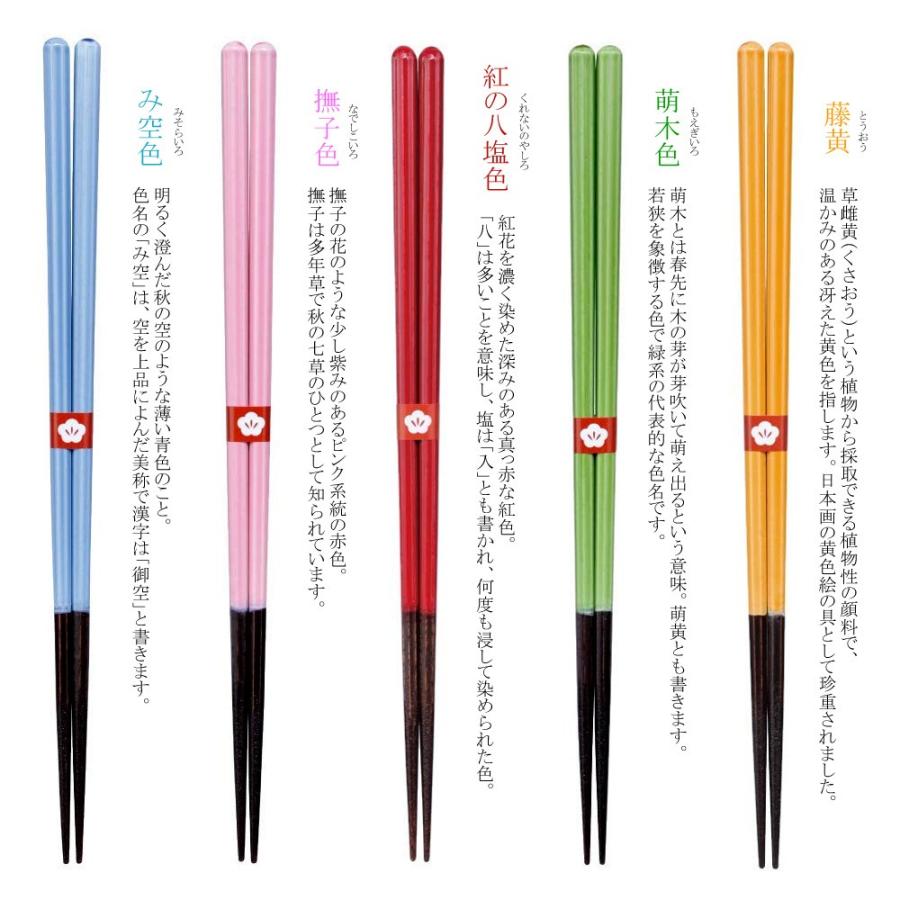 にっぽん伝統色箸 色透かし お箸 おしゃれ プレゼント Japanese Traditional Irosukashi Chopsticks Bw Ih Bit 通販 Yahoo ショッピング
