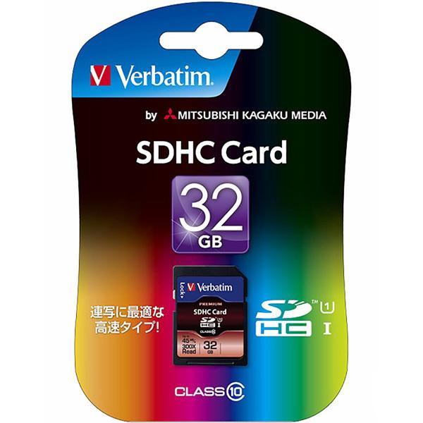 SDカード Verbatim SDHC Card 32GB Class 10 SDHC32GJVB2 tokushu11448ビット・エイ