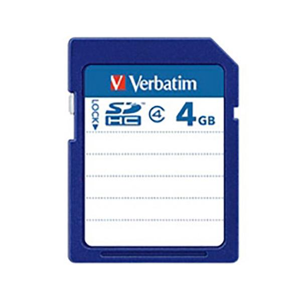 SDカード Verbatim SDHCカード 4GB Class4 SDHC4GYVB1