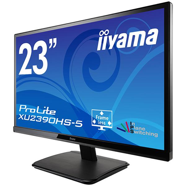 ディスプレイ iiyama 液晶ディスプレイ 23型 1920×1080 DVI HDMI D-Sub マーベルブラック スピーカー あり AH-IPSパネル XU2390HS-B5｜bita-ec｜03