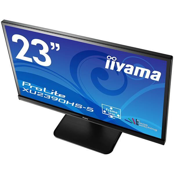 ディスプレイ iiyama 液晶ディスプレイ 23型 1920×1080 DVI HDMI D-Sub マーベルブラック スピーカー あり AH-IPSパネル XU2390HS-B5｜bita-ec｜05