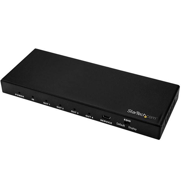 【メーカー直送】 StarTech ST124HD202 HDR スプリッター 2.0 HDMI 4K/60Hz 1入力4出力 HDMI分配器 ディスプレイ分配器