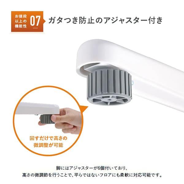法人限定 オフィスデスク カグクロ 事務用片袖机 W1100 ホワイト KDW-117S_10
