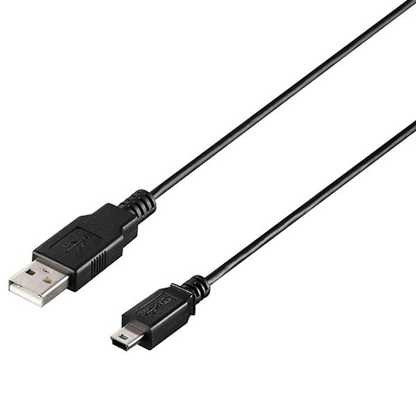 USBケーブル バッファロー USB2.0 A to miniB 環境対応ケーブル 1.5m ブラック BU2AMNK15BK｜bita-ec
