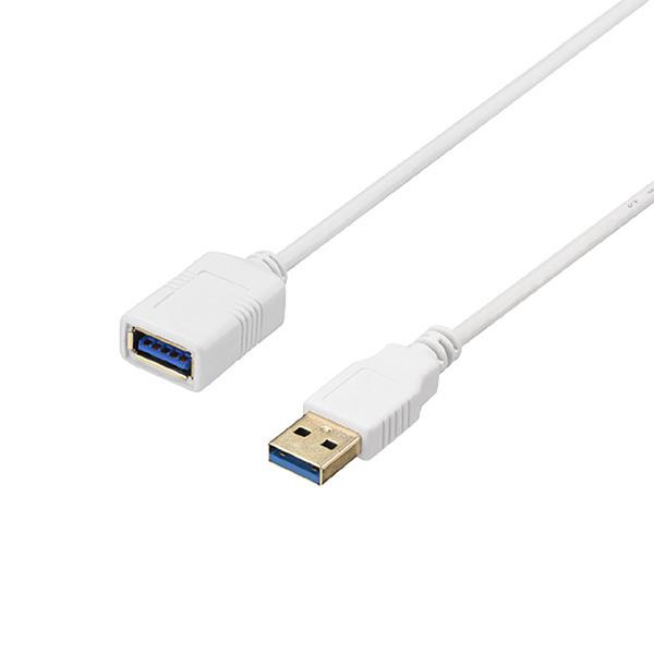 USBケーブル バッファロー USB3.2 Gen1 ケーブル 延長用 A-A スリム 2m ホワイト BU3AAS20WH｜bita-ec