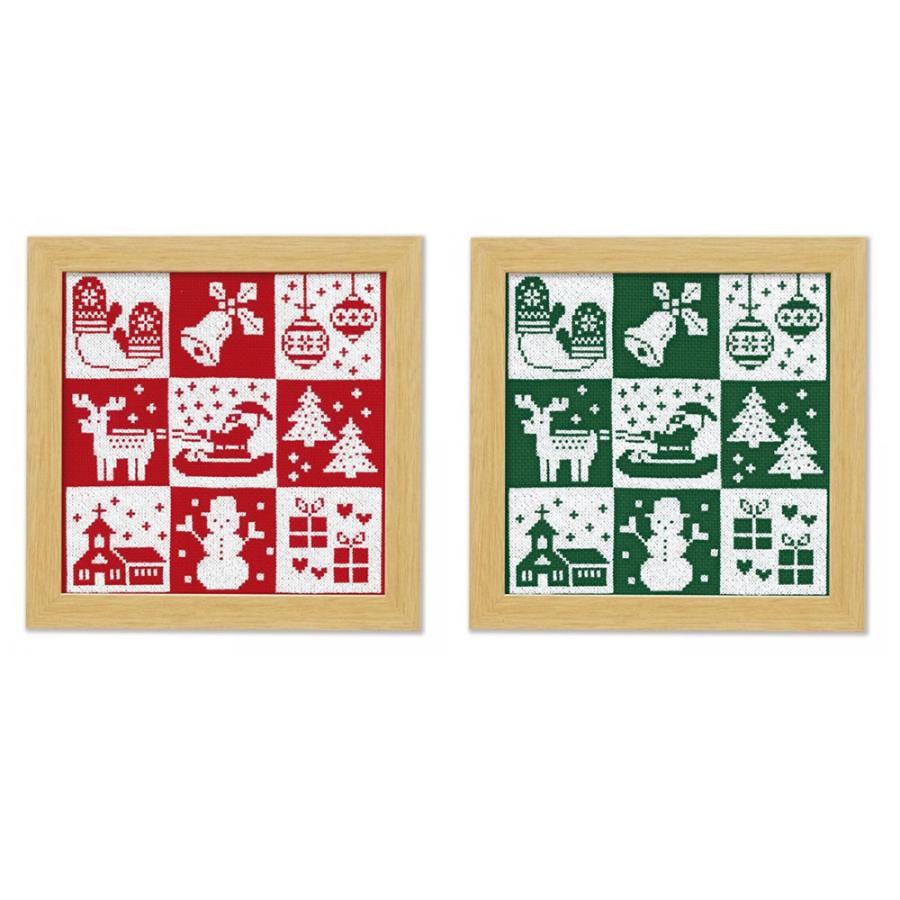 オリムパス クリスマス　クロスステッチししゅうキット　クリスマス　X-102・レッド | 