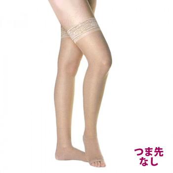 医療用弾性ストッキング　レックスフィット　薄手ストッキング　爪先なし　中圧　ライトベージュ　Sサイズ2701 | 