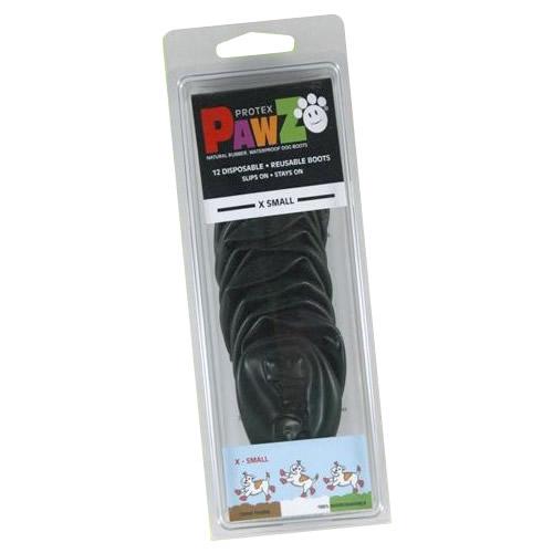 正規輸入品　アメリカ　Pawz Dog Boots社製　ポウズ　ラバー・ドッグ・ブーツ　XS　Black　PZBLKXS | 