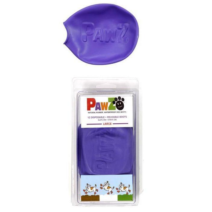 正規輸入品　アメリカ　Pawz Dog Boots社製　ポウズ　ラバードッグブーツ　パープル　L　PZL | 