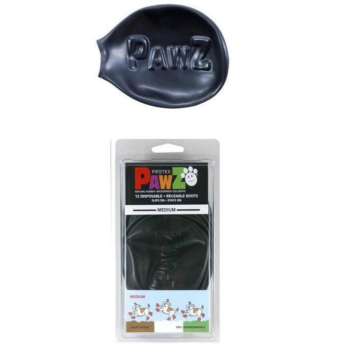 正規輸入品　アメリカ　Pawz Dog Boots社製　ポウズ　ラバードッグブーツ　ブラック　M　PZBLKM | 