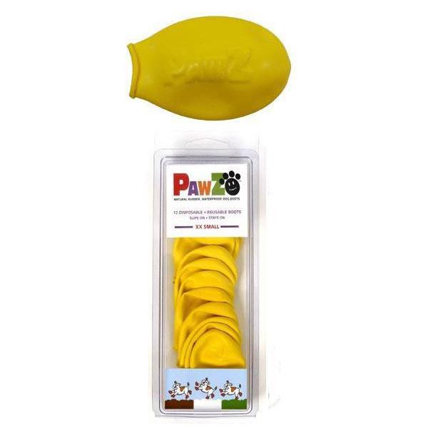 正規輸入品　アメリカ　Pawz Dog Boots社製　ポウズ　ラバードッグブーツ　イエロー　XXS　PZXX | 