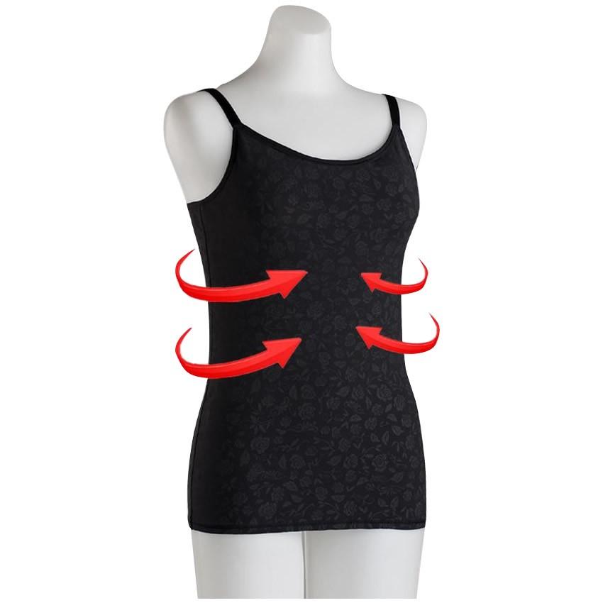 ポアンジュ Peauange 美セラキャミソール(ブラパッド付キャミソール) M | 