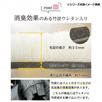 マイクロファイバーロングシャギーラグ 190×190cm ミルクティ「GSCD508378」 |  | 04