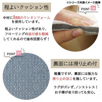 マイクロファイバーロングシャギーラグ 円形 140cmR ミルクティ「GSCD508380」 |  | 07