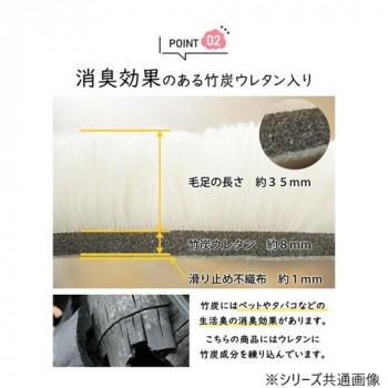 マイクロファイバーロングシャギーラグ 円形 140cmR グレージュ「GSCD508385」 |  | 04