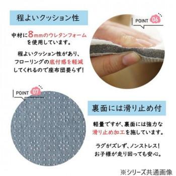 マイクロファイバーロングシャギーラグ 円形 140cmR グレージュ「GSCD508385」 |  | 07