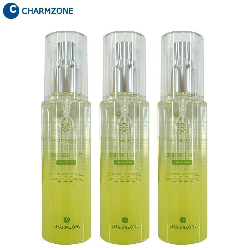 韓国コスメ チャームゾーン ナチュラルスキンエード ミネラルBBエッセンスミスト3本セット フレッシュシトラス 14NOV5 | 
