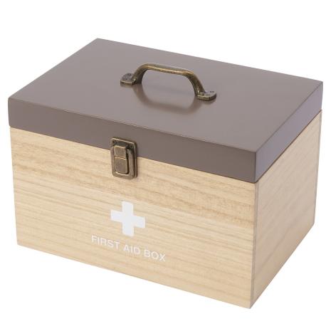 茶谷産業 木製救急箱 867-001  THE救急箱 シンプル 収納力 製救急箱 薬箱 お薬 木製 | 