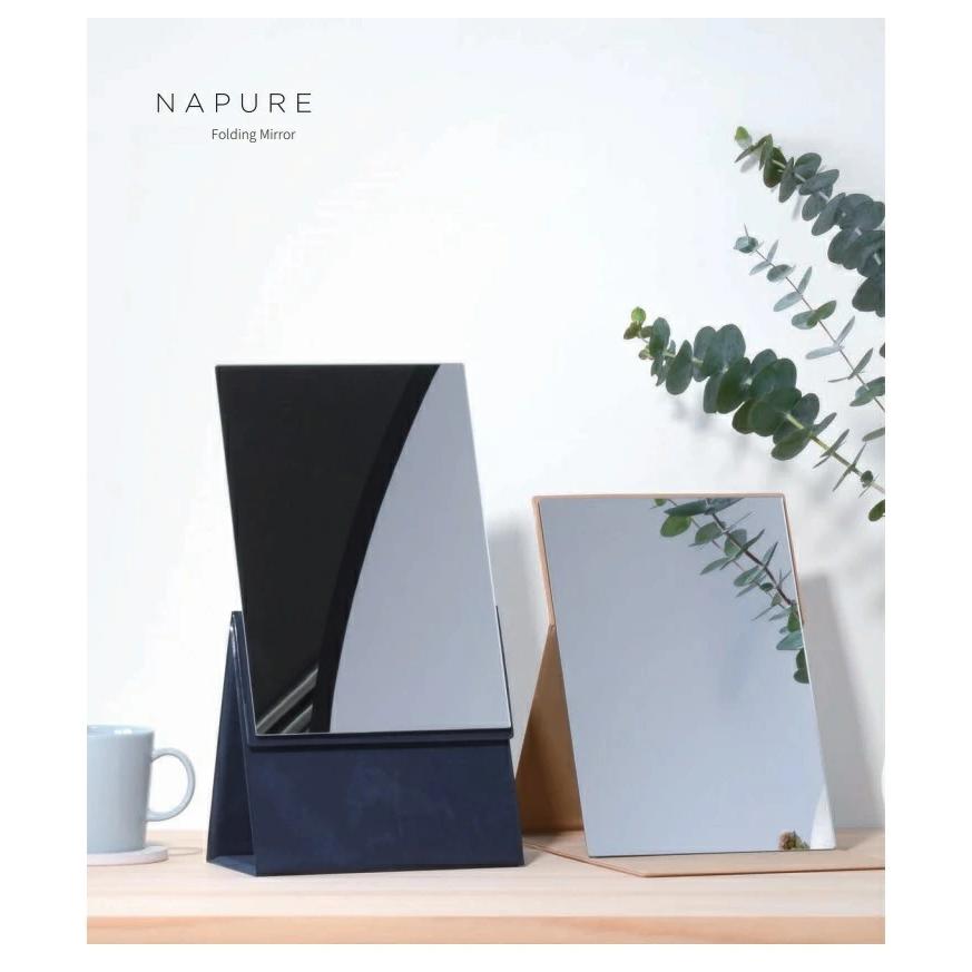 堀内鏡工業 Napure Mirror ナピュア ミラー フォールディングミラー　M：ブラック・ベージュ・ボルドー・ネイビー |  | 01