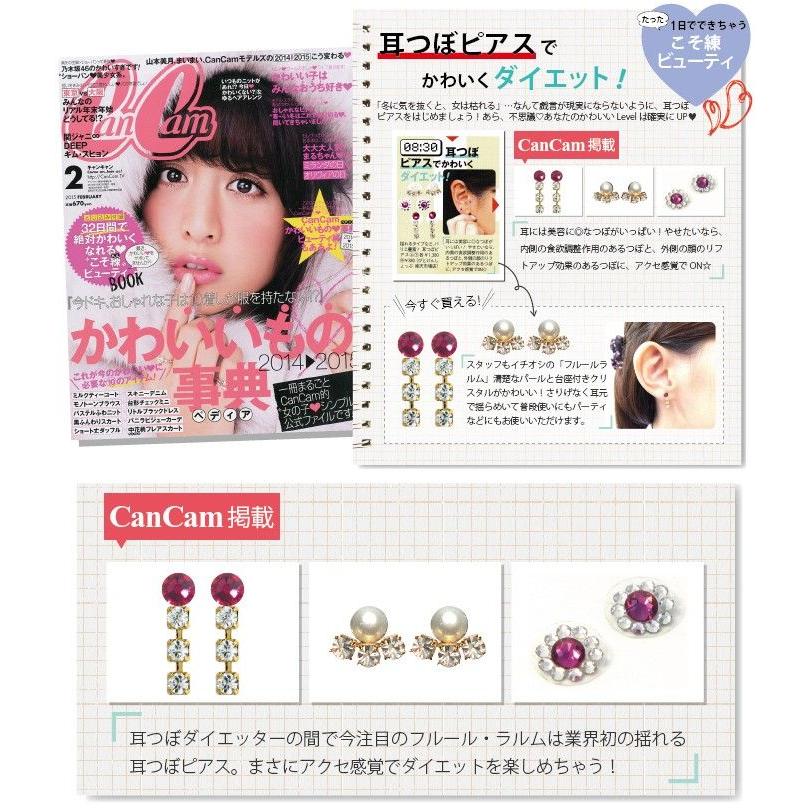 耳つぼジュエリー フルールラルム 揺れる耳つぼジュエリーチタン粒4粒付き びとけん （説明書お1人さま1枚限り） | BITOKEN | 09