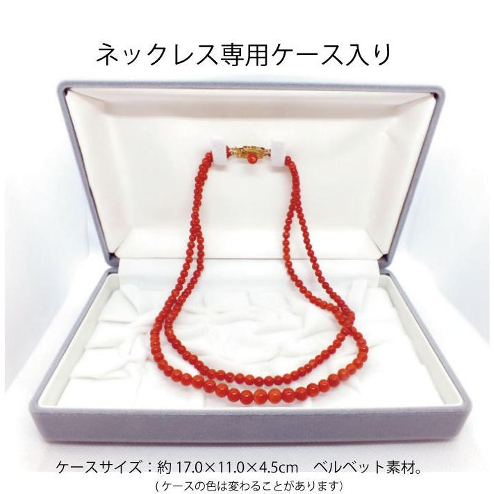 BITOKEN ≪希少≫土佐珊瑚 高知県産血赤サンゴ 2連ネックレス長 BITOKEN ≪希少≫土佐珊瑚 高知県産血赤サンゴ 2連ネックレス長