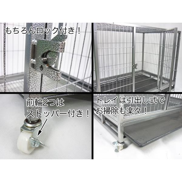 ペットケージ 大型 LL 109×71×87cm ペットサークル ドッグサークル キャスター付 檻 犬小屋 イヌ 犬 ネコ 猫 ###ゲージA307### 
