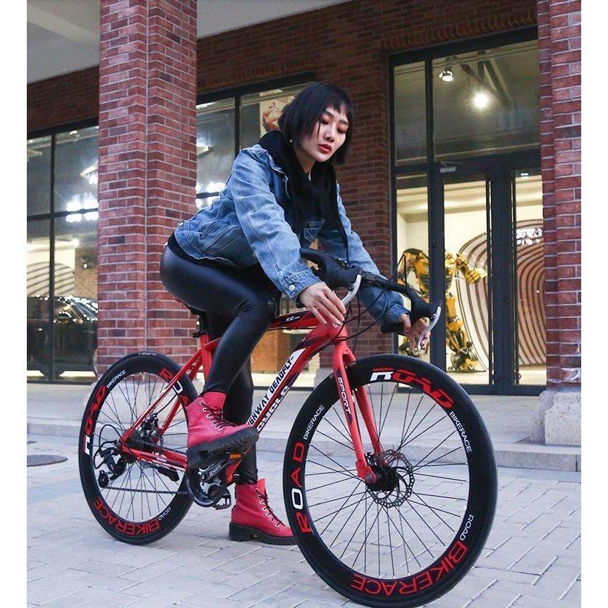 新入荷!!【日本未発売】 2021年モデル ロードバイク 27スピード実用自転車 軽量 前後ディスクブレーキ 通勤通学 26インチ 【NAN6431158829】(22511円)