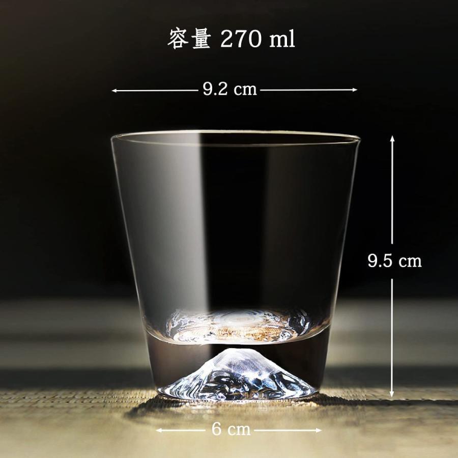 ウイスキー グラス 富士山グラス 270ml 2個セット ロックグラス アルコールグラス ペアグラス おしゃれ 日本酒 お土産 還暦祝い 結婚祝い プレゼント ギフト｜bitoku-store｜10