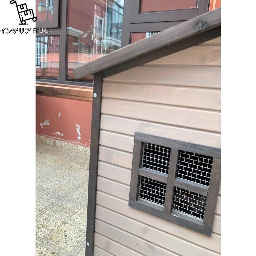 ［即日発送］ 屋外用犬小屋 豪華別荘 丈夫 飼育ケージ 小動物 転倒防止 安定性抜群 組立式 松の木 木製 防腐材 中型犬 大型犬用 ペット用品 【JS1559433973】(54585円)