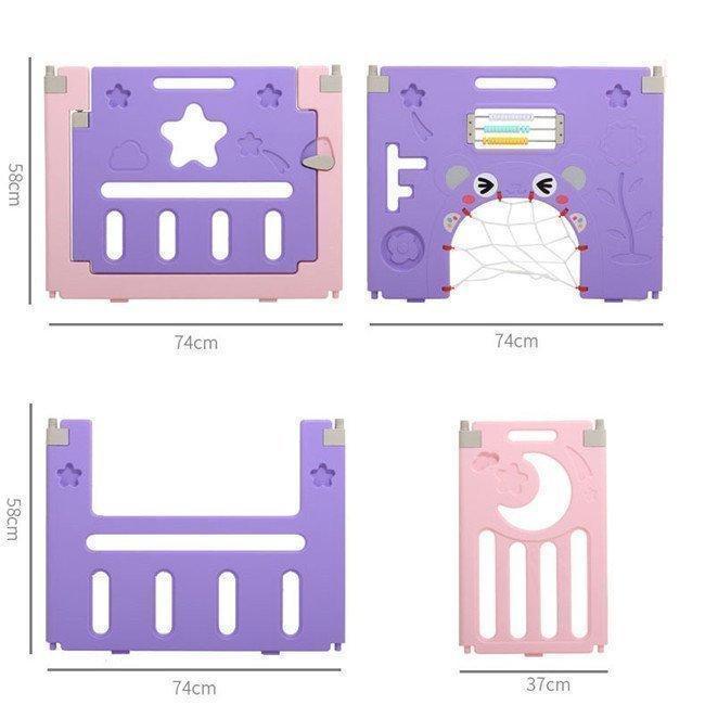 新作商品 ベビーサークル ベビーゲート 折りたたみ おしゃれ プレイヤード プラスチック ドア付き 扉ロック セーフティーゲート 赤ちゃん 柵 安全 長方  GMS1026985558(9467円)