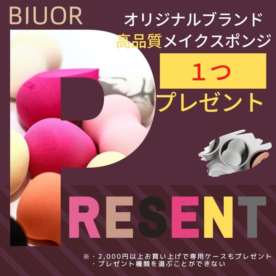 BIUOR 天然毛 豪華12本メイクブラシセット アイシャドウブラシ 化粧