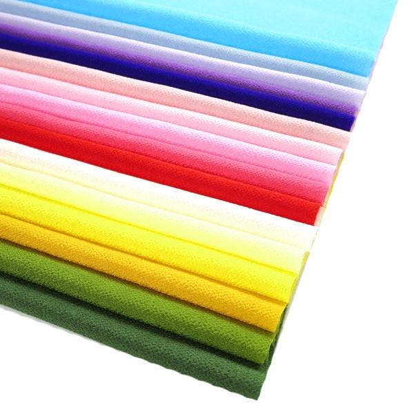 つまみ細工用 一越ちりめん 無地16色 【A4】カットちりめんセット