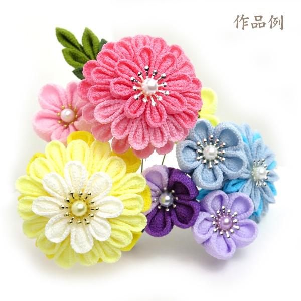 一越ちりめん うぐいす つまみ細工用カットちりめん | 縮緬細工 初心者