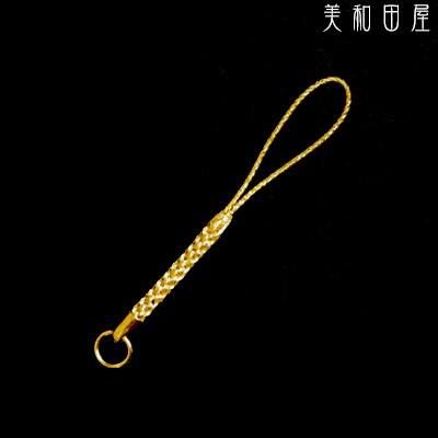 根付紐 金色金具 金糸 10本セット 国産高品質！ / レジンパーツ