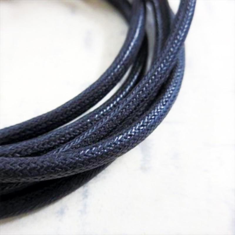 大巻コットンコード（薄ワックス） 黒 2mm 10m / ネックレス