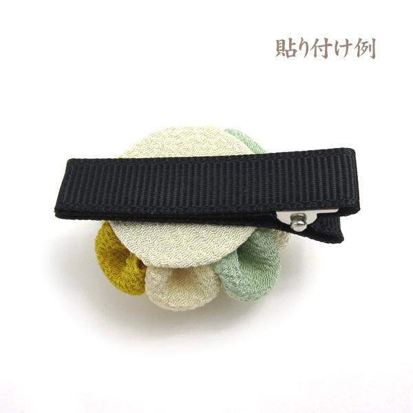 ベビークリップ パーツ 平4.5cm ◇アイボリー 5個 / 手作り材料 髪