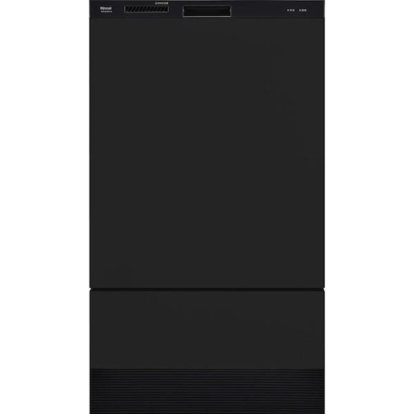 ●リンナイ 食器洗い乾燥機【RKW-SD401AM-B】ブラック 深型スライドオープンタイプ 幅45cm スタンダード 扉材専用 自立脚付タイプ〔GB〕 リンナイ（Rinnai） 【RKW-SD401AM-B】 食器洗い乾燥機 ミドルグレード