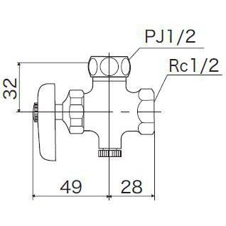 KVK K6W-P5 アングル形止水栓 13(寒) 2個入 4セット ① アングル形止水栓：K6-P5｜給水栓：止水栓｜商品カテゴリ｜商品