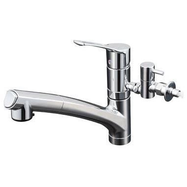 シングルシャワー付混合栓　KVK KM5021ZTPC KVK (送料無料) KVK KM5021TEC シングルシャワー付混合栓(eレバー