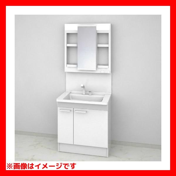 【LDPB075BJGES2E LMPB075A4GDC1G】 TOTO Vシリーズ 洗面台 幅750 片引き出し 1面鏡 鏡裏収納 ルースダルブラウン エコミラーあり 寒冷地仕様 яб∀