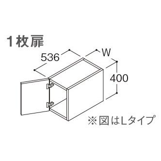 TOTO 【LWWB045AT(R/L)1】 サクア トール用ウォールキャビネット 1枚扉