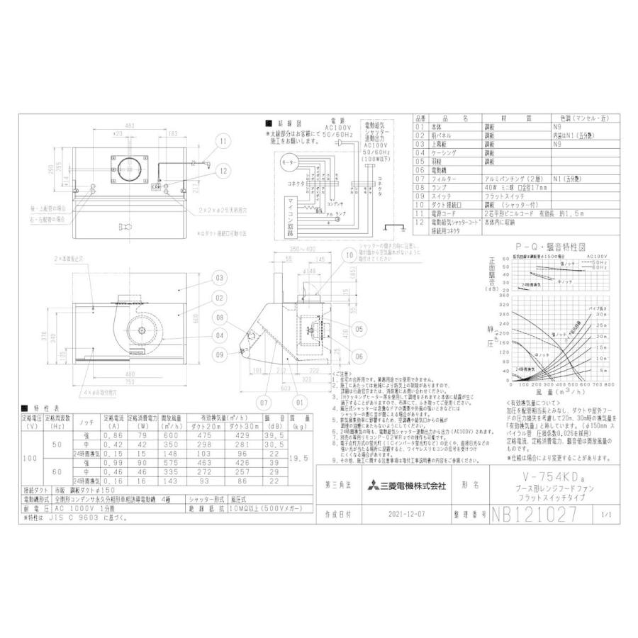 V-754KD8】 三菱電機 レンジフードファン深形 フラットスイッチタイプ яэ∀ m0695J0eY4, 住宅設備 -  www.linestock.ir