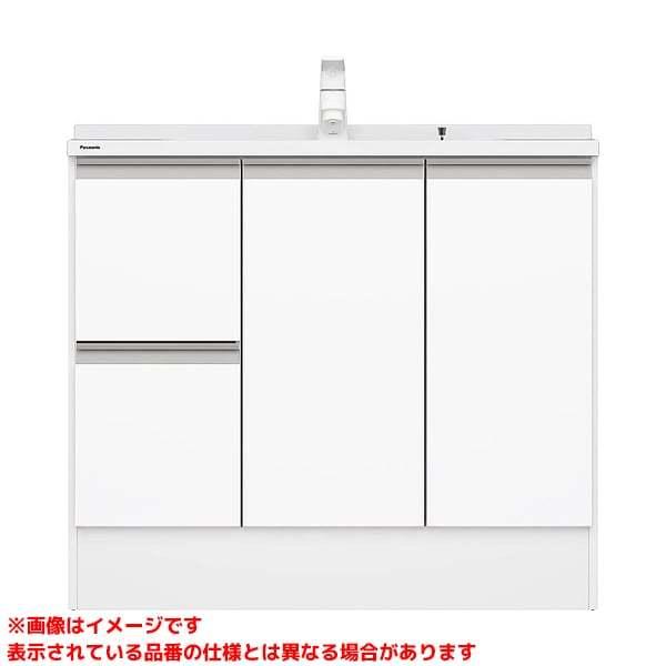 【XGQC90D2(L/R)SBHKM XGQC90D5HYG□】 パナソニック Cライン スタンダード 900mm 引き出し MSレバーシャワー メタル LED2面鏡(1800mm対応) як∀_1