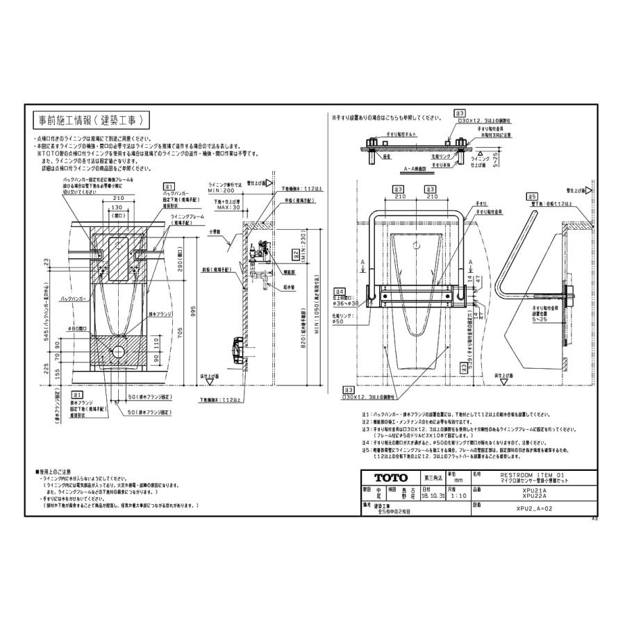 美品 【XPU21A】 TOTO マイクロ波センサー壁掛小便器ST яг∀ 【XU3465879737】(121317円)