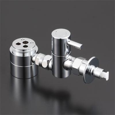 新品未使用KVK 流し台用シングルレバー式混合栓用分岐金具　ZK556P（N） KVK 【ZK556P】 流し台用シングルレバー式混合栓用分岐金具・KVK専用