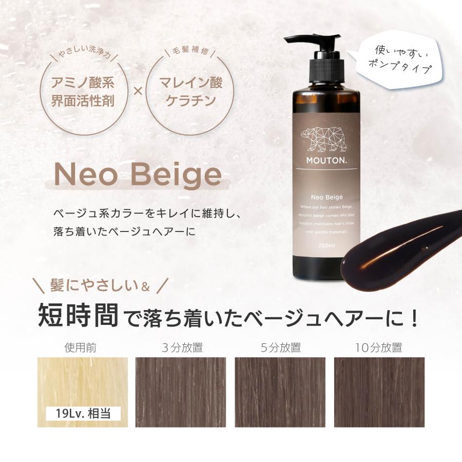 美容室専売品 ネオベージュシャンプー カラーシャンプー ベージュ