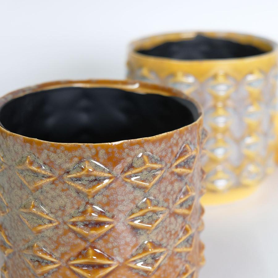 植木鉢 陶器 おしゃれラムバース14 受皿付 径14cm 高13.5cm