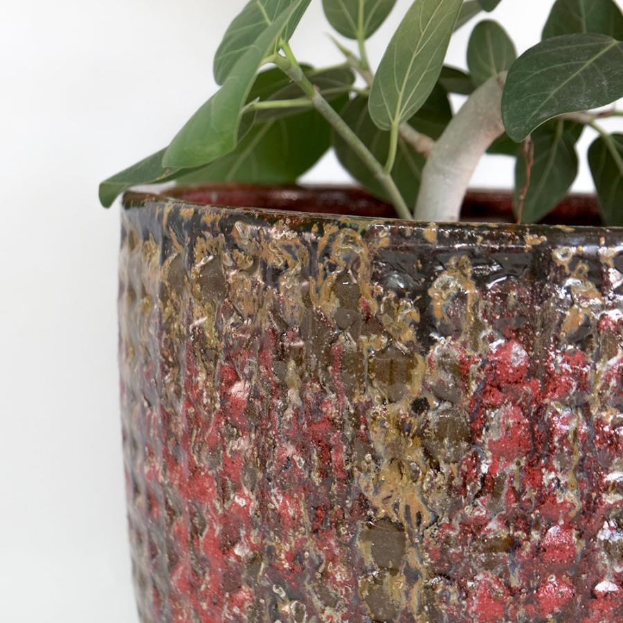 植木鉢 おしゃれ スポンジミックス35 底穴あり 陶器鉢 アンティーク 9